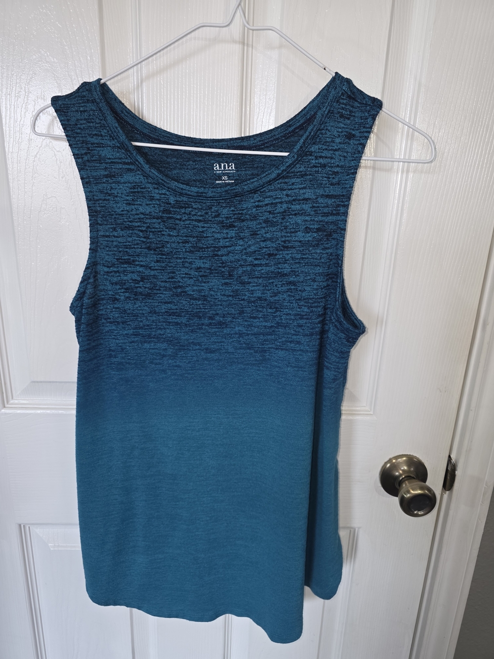a.n.a Teal Ombre Sleeveless Tank Top
